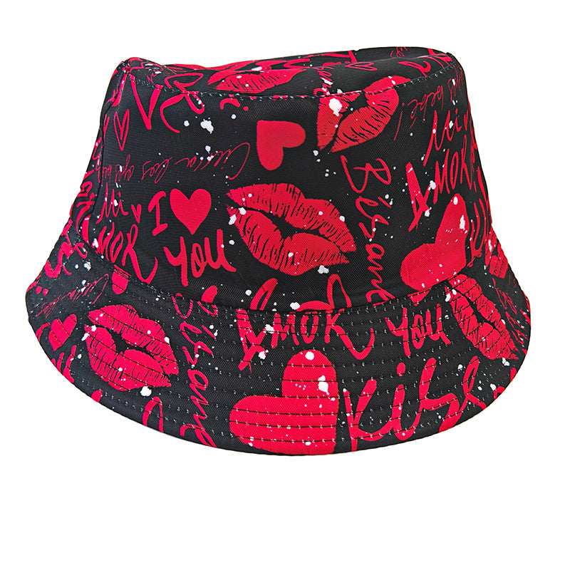 Wholesale Happy Birthday Printed Bucket Hat for Outdoor Sun Protection Fashion Accessory
