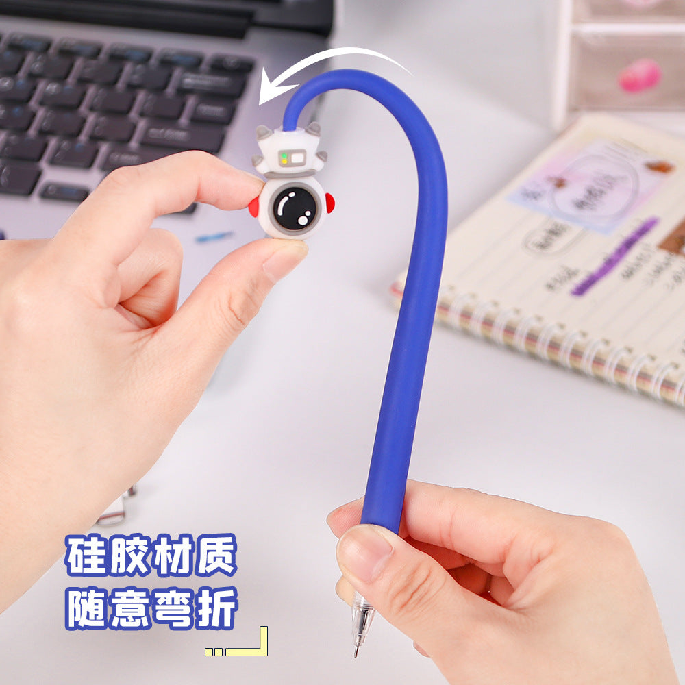 Wholesale Creative Astronaut Soft Silicone Gel Pen Ballpoint Pen