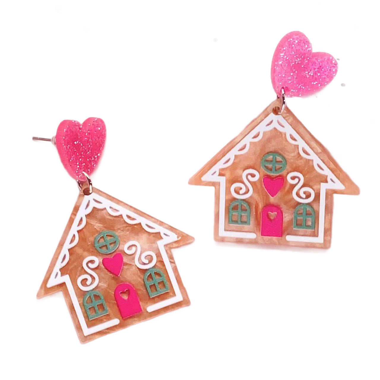 Wholesale Cute cartoon Christmas party earrings
