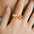 Wholesale Real Gold Plating 18K Ring Opening Personality Ring