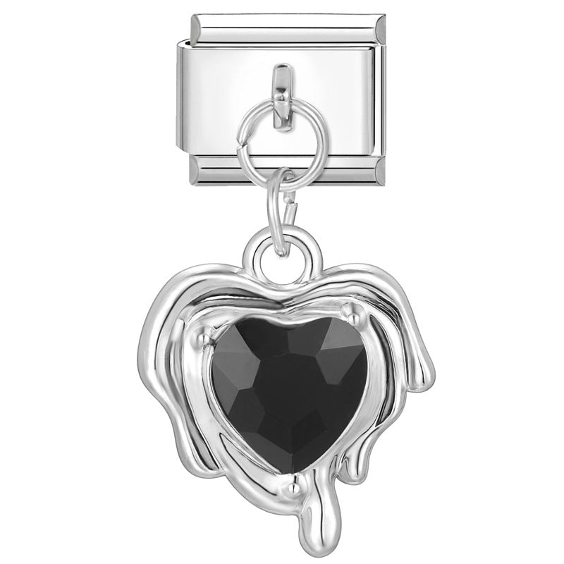 Wholesale Italian handmade pendant butterfly flower DIY jewelry