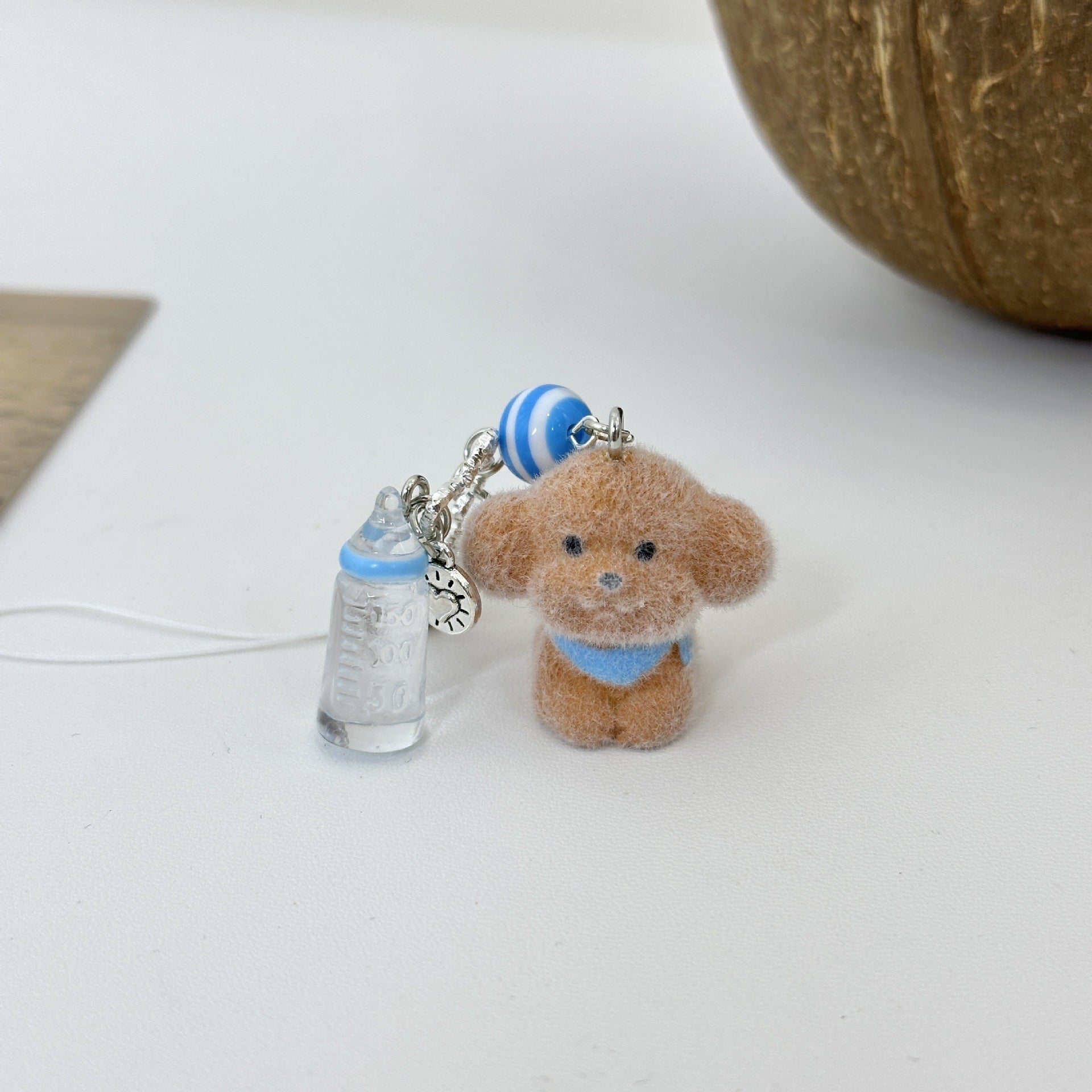 Wholesale Flocking Koala  Pendant Keychain