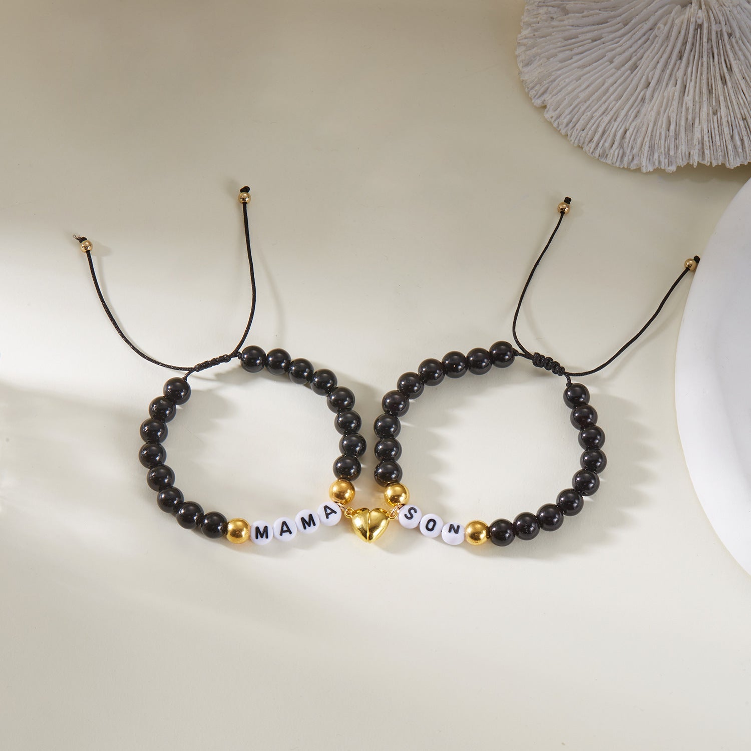 Wholesale Mother's Day Gift Hand-woven Natural Stone Card Bracelet