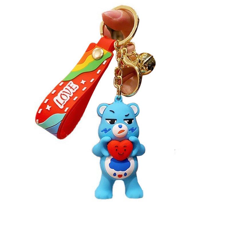 Wholesale Cartoon PVC Soft Love Bear Keychain Cute Keychain ACC-KC-ErLu014