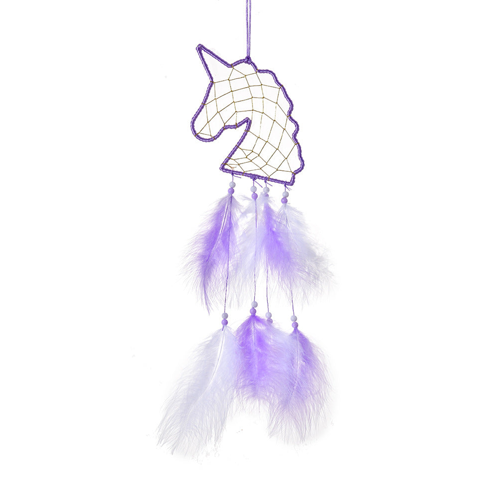 Wholesale Dream Unicorn Feather Dreamcatcher