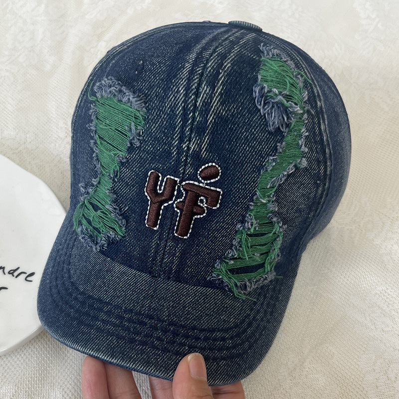 Wholesale sunshade sunscreen Denim short-brimmed baseball cap