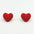 Wholesale  Simple Color Heart Acrylic Earrings