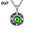 Wholesale  Creative hiphop Titanium Steel Devil's Eye Pendant Necklaces