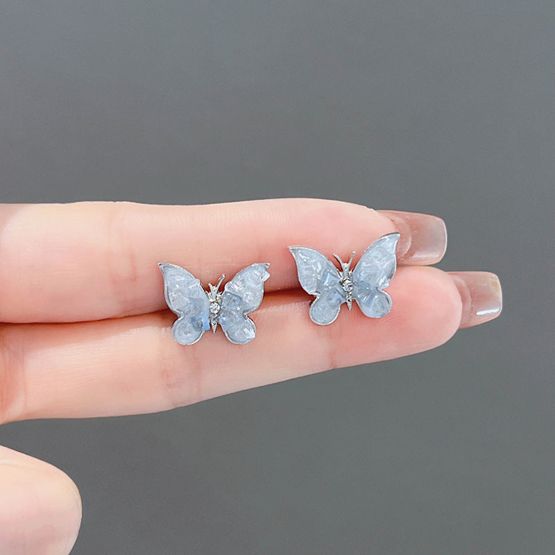 Wholesale S925 Silver Needle Butterfly Earrings ACC-ES-XiaoCheng001