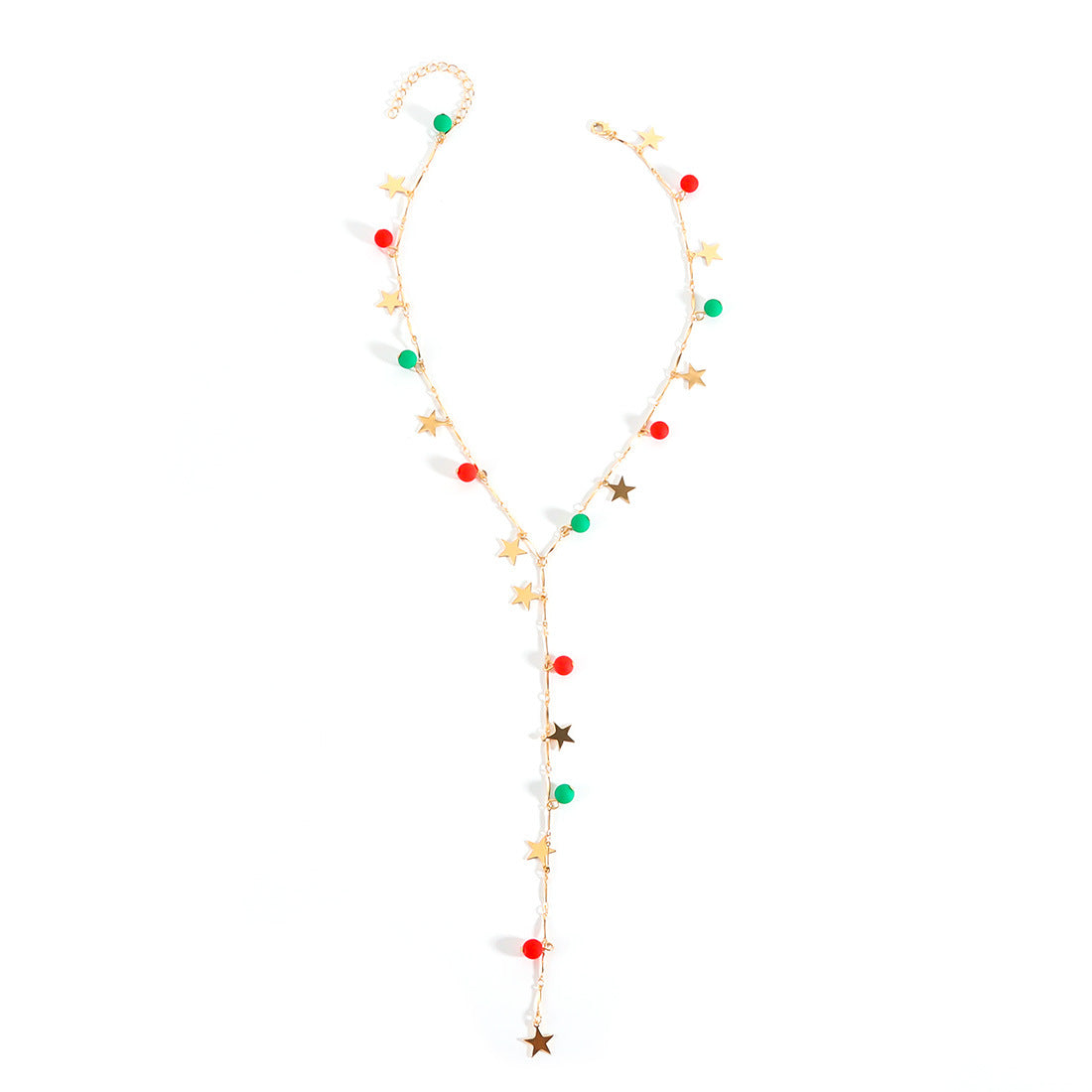 Wholesale Christmas Necklace  Chain Red Green White Beaded Necklaces