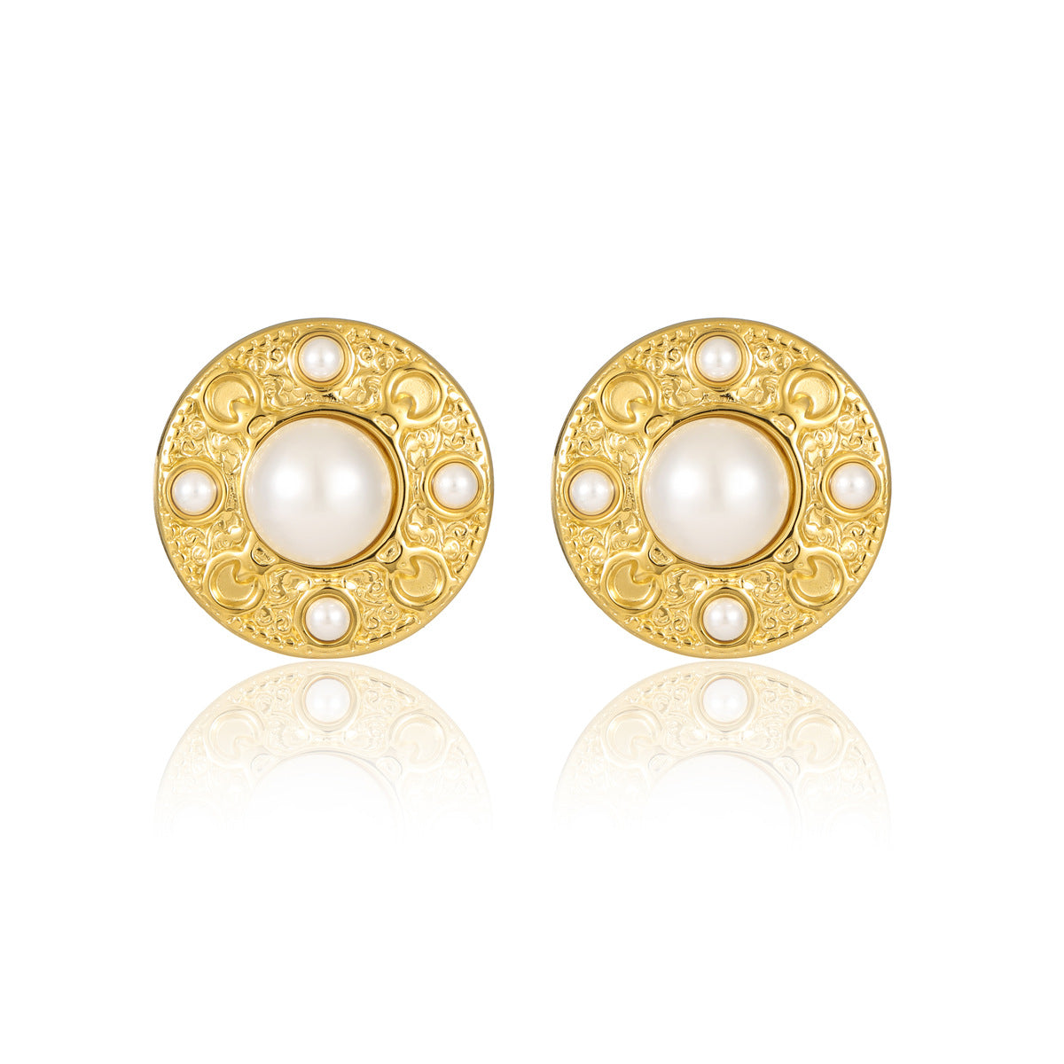 Wholesale Titanium Steel Gold Luxury Earrings