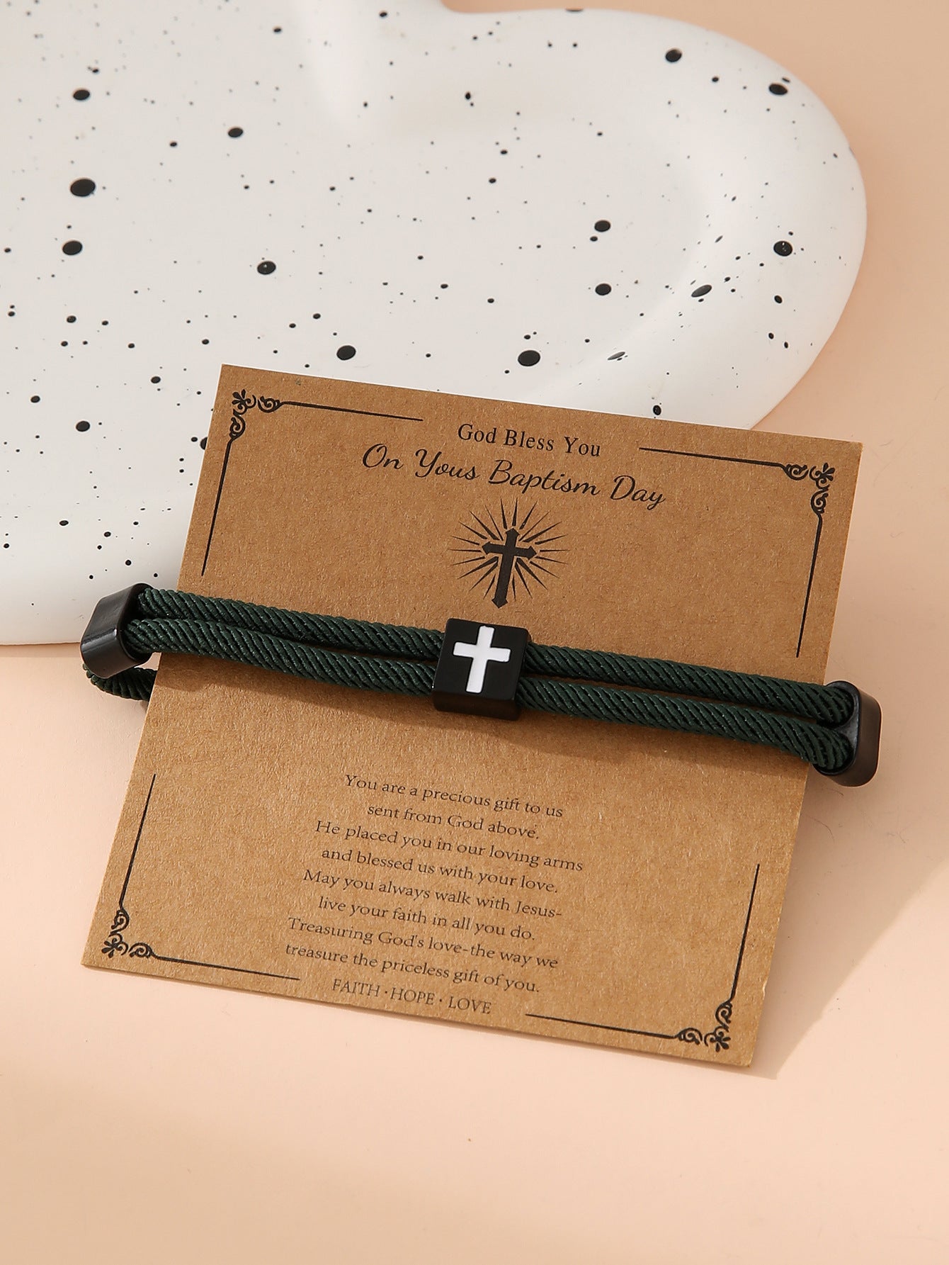 Bracelet de corde à main réglable en alliage en gros simple