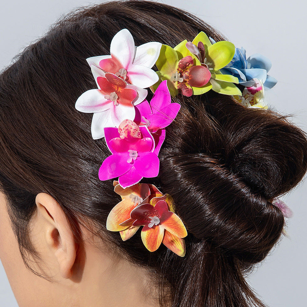 Wholesale Butterfly Orchid Flower Earrings