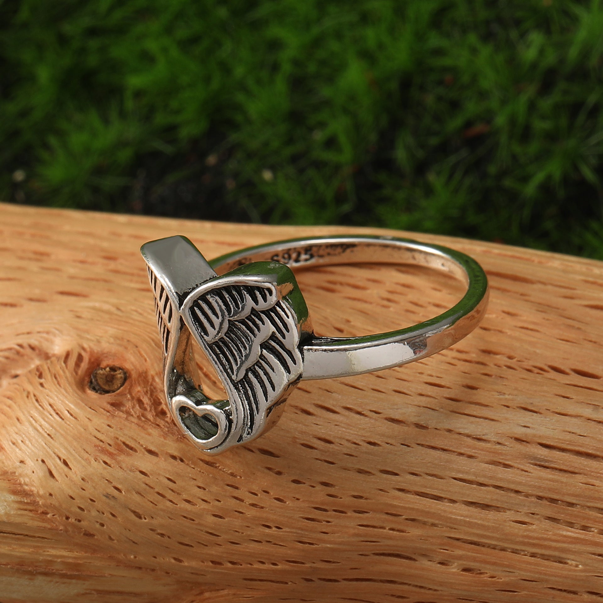 Wholesale Alloy Angel Wings Heart Ring ACC-RS-HanQian002