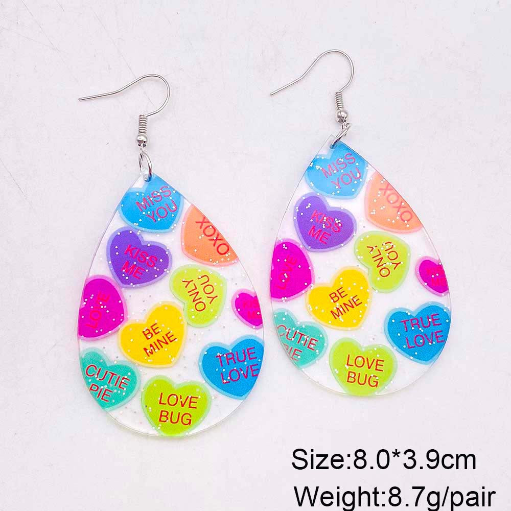Wholesale Bohemian Painted Three-dimensional Butterfly Acrylic Earrings ACC-ES-CY009