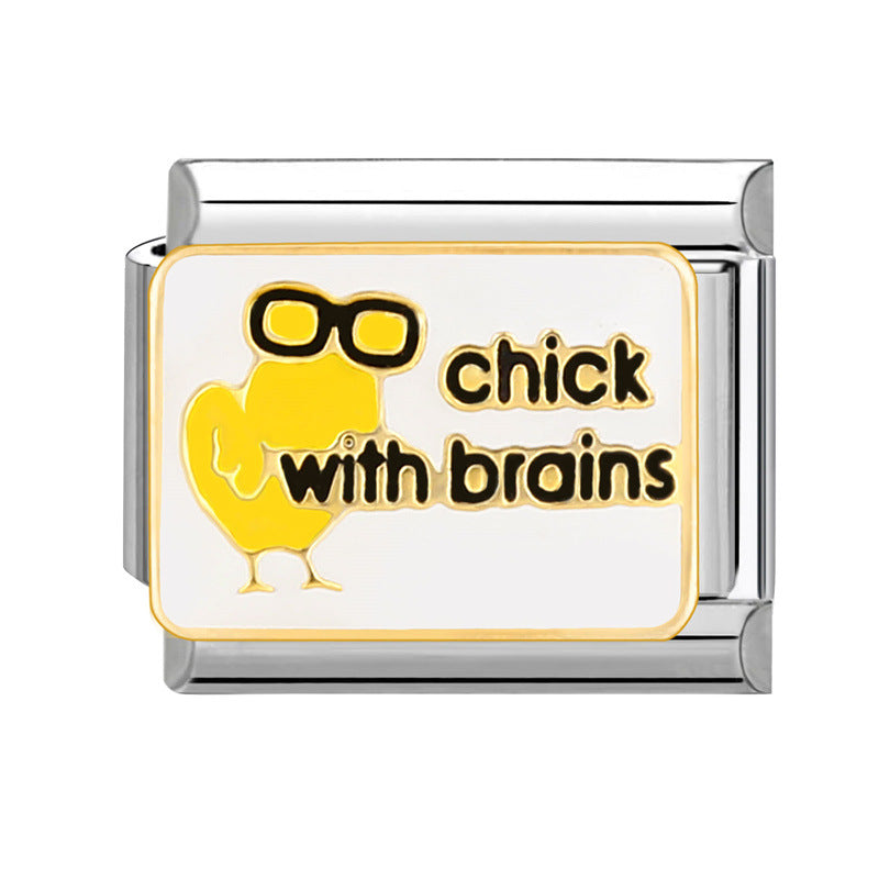 Wholesale  Italian Beaded Bracelet 9mm DIY Splicing Removable Stainless Steel Combinable Bracelet