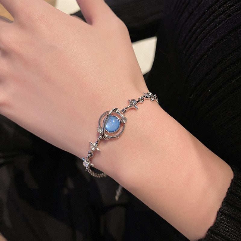 Wholesale Crystal Electroplated Double Layer Bracelet - Trendy Everyday Jewelry Accessory for Women Gift