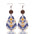 Wholesale  Irregular Graphic Cactus Pattern Leather Earrings