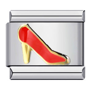 Wholesale Italian Charm Bracelet Gold Plated Stamping Pattern Stainless Steel Composable Bracelet