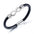 Wholesale  fashion simple unlimited leather black/silver bracelet