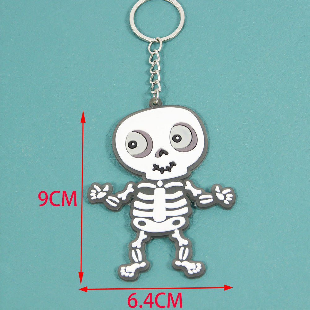 Wholesale Halloween Soft Glue Bat Ghost Keychains ACC-KC-Shengh001