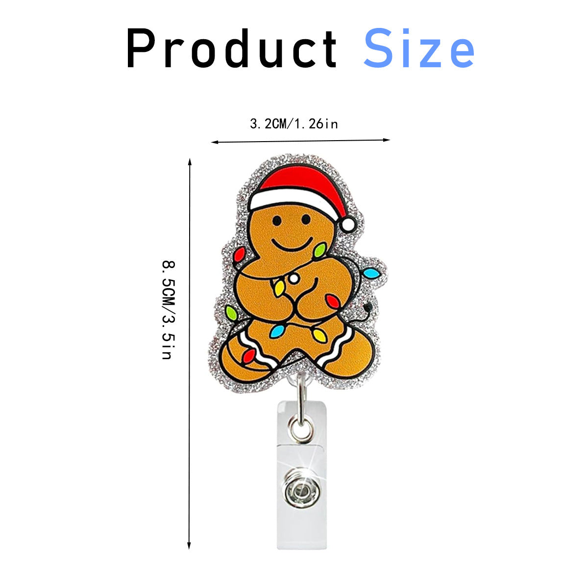 Wholesale retractable acrylic Christmas animal   Badge Reels