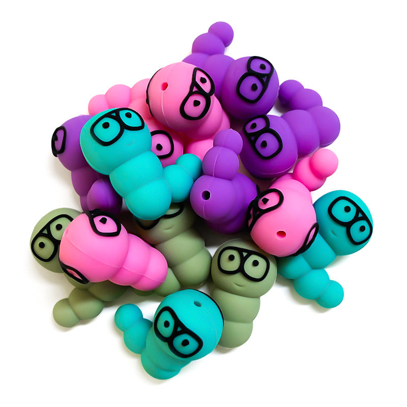 Wholesale 10pcs Silicone Cartoon 3D Focal Beads ACC-BDS-WDX230