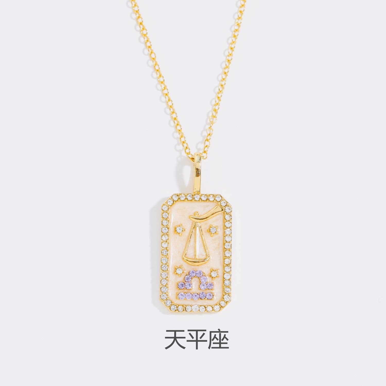 Wholesale Zodiac Contion Colorful Birthstone Necklace,  Chic Jewelry Accessory for Everyday Wear