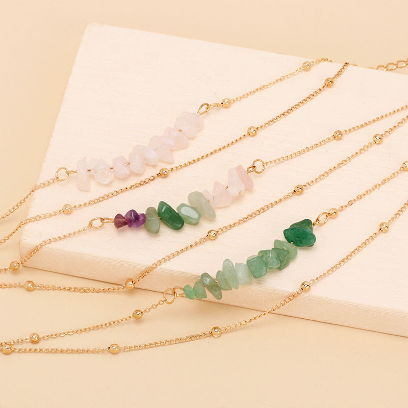 Wholesale Multi-layered Bohemian Crystal Anklets ACC-AS-Yiran001