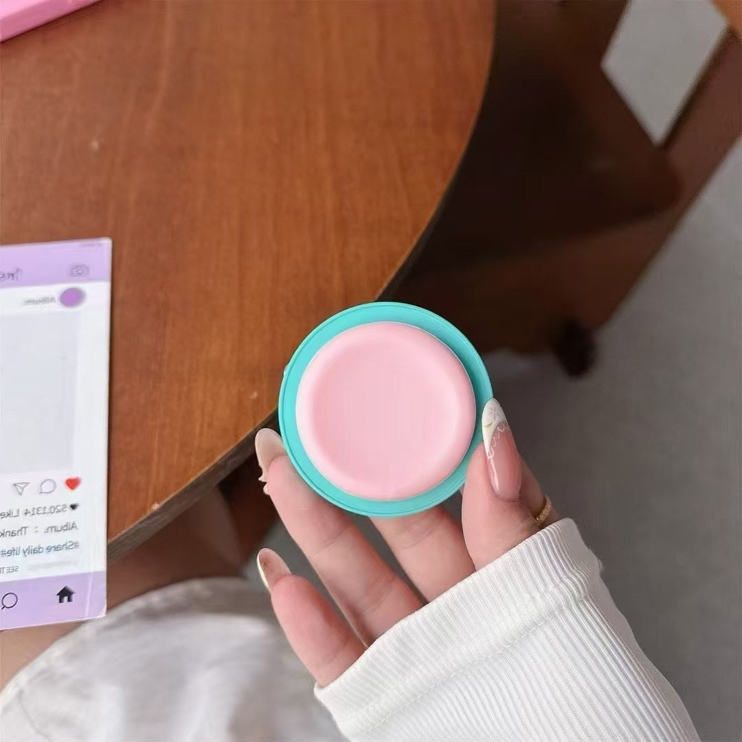 Wholesale Frosted Round Silicone Cap Pure Color Candy phone stand