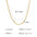 Wholesale Titanium Steel 18K plain chain necklace women O-chain clavicle chain accessories