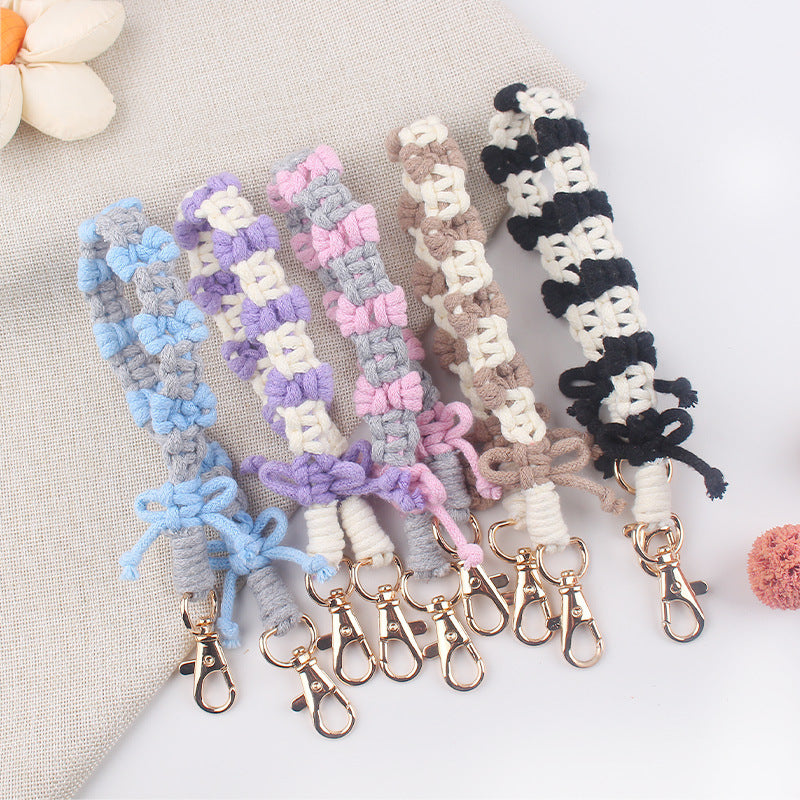 Wholesale  Creative Hand-woven Bow Pattern Water Cup Cup Set Cup Rope