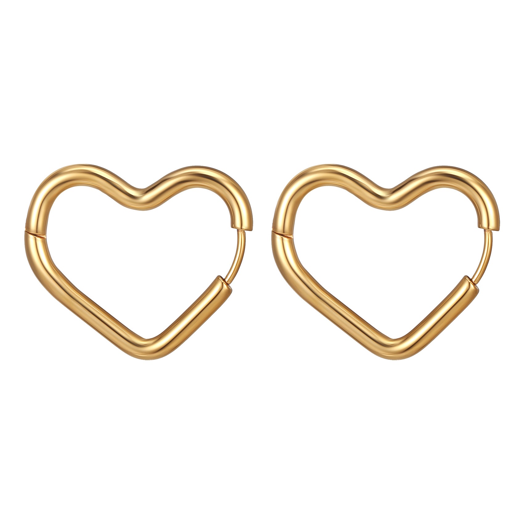 Wholesale Steel and titanium geometric earrings