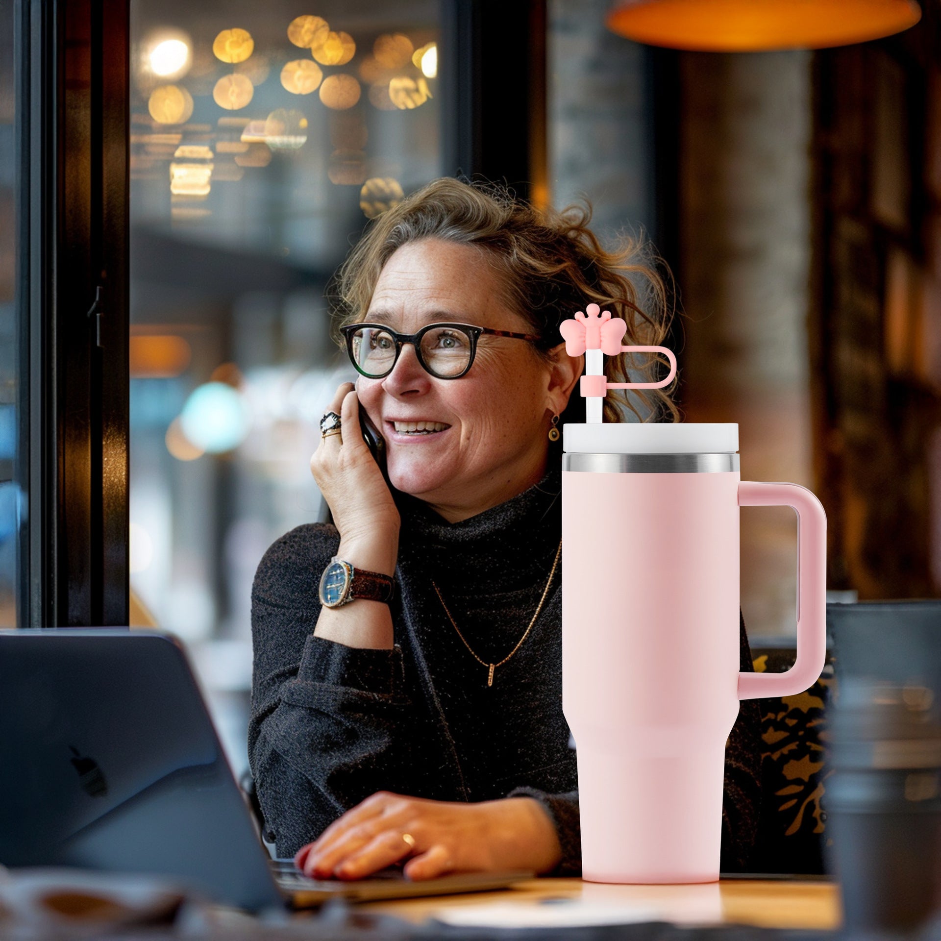 Wholesale  Bow Crown 10mm PVC Soft Straw Tube Cap