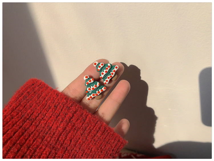 Wholesale Christmas  Snowman Elk Resin Earrings