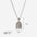 Wholesale Stainless Steel Palm Tree Necklace Star Moon Zircon Geometric Clavicle Chain