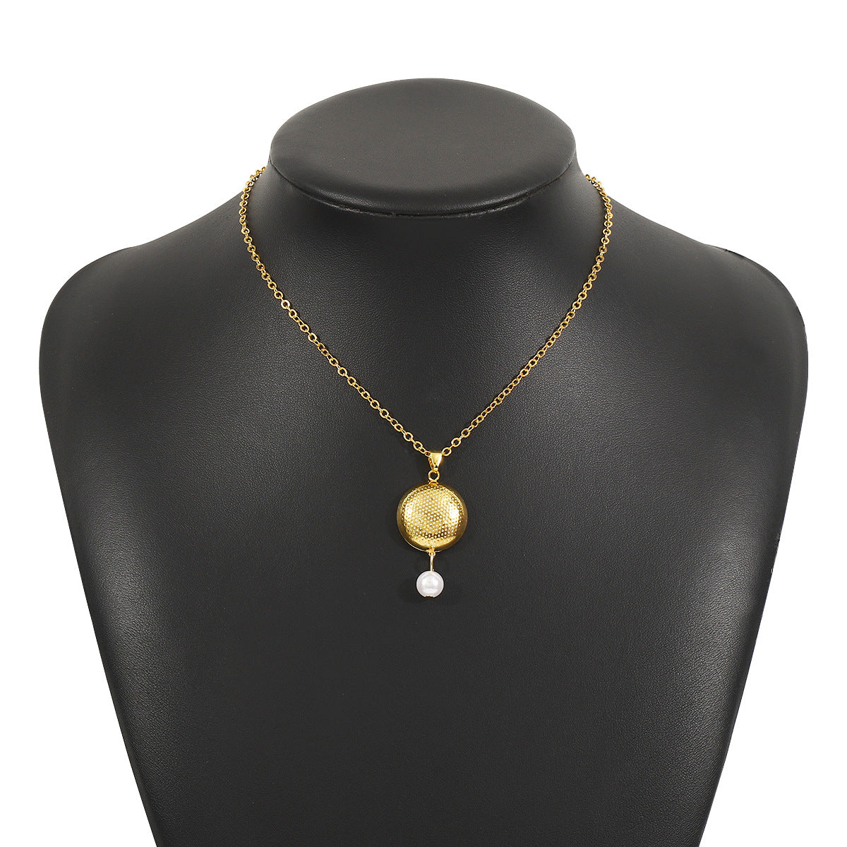 Wholesale Striped Alloy Pearl Tassel Earrings Ring Necklace  Niche