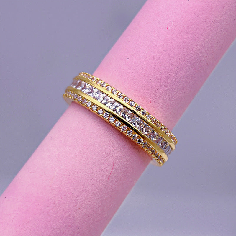 Wholesale Micro-encrusted Diamond Super Sparkling Zircon Rings ACC-RS-YXY009