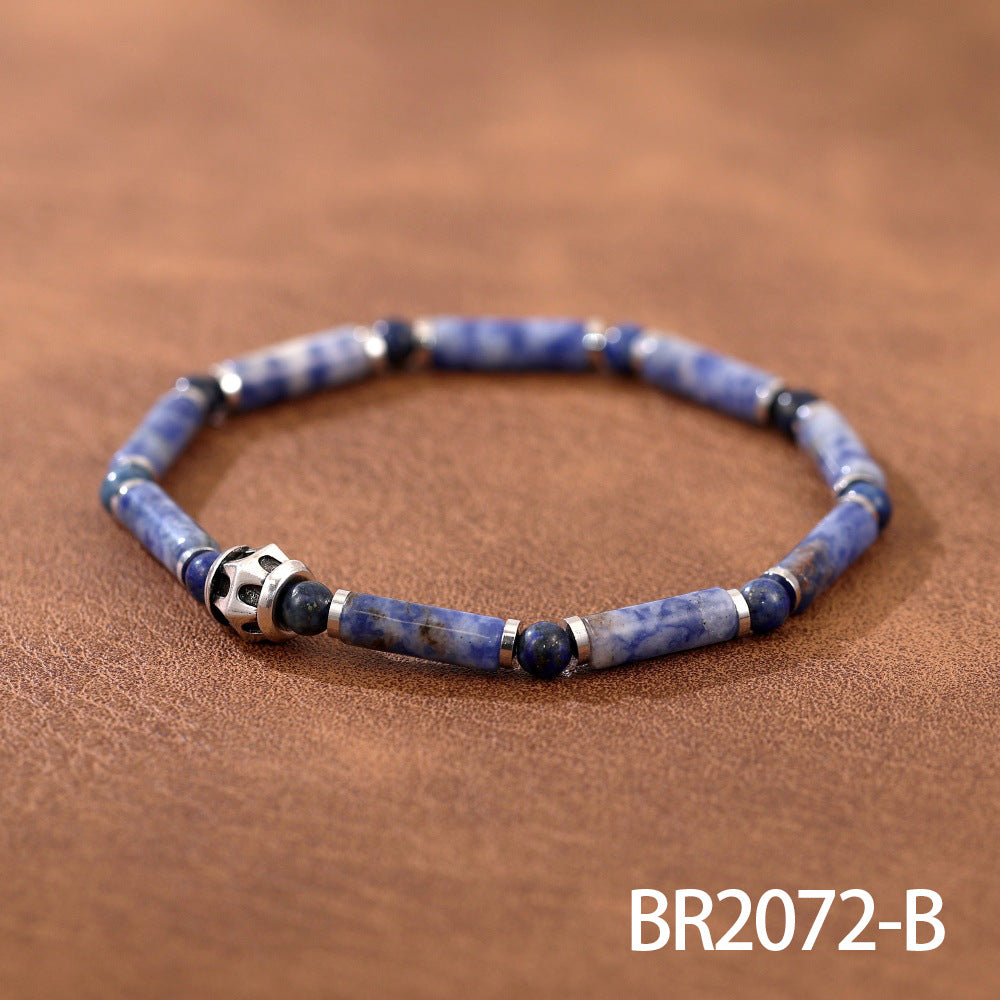 Wholesale Bohemian style turquoise beaded bracelet tiger eye stone colorful bracelet