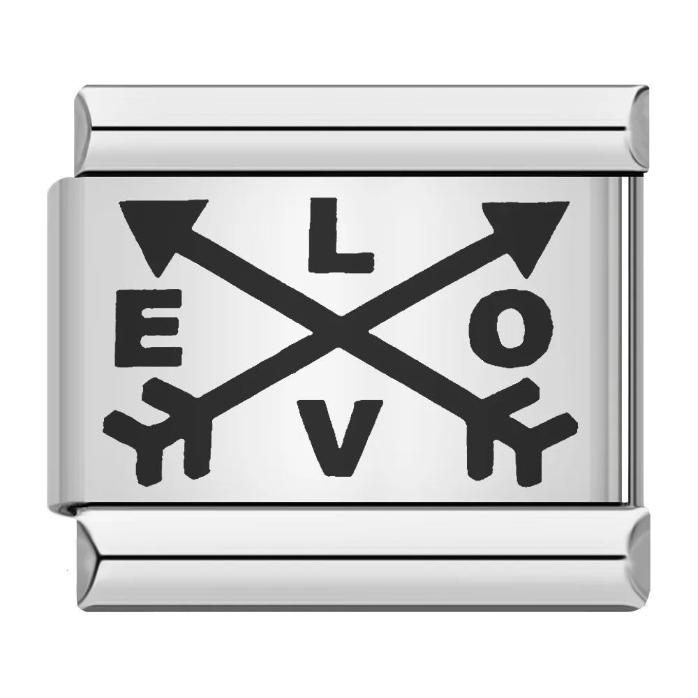 Wholesale 9mm Italian Charm Starter Bracelets DIY Laser Single Section Creative Stainless Steel Composable Bracelet