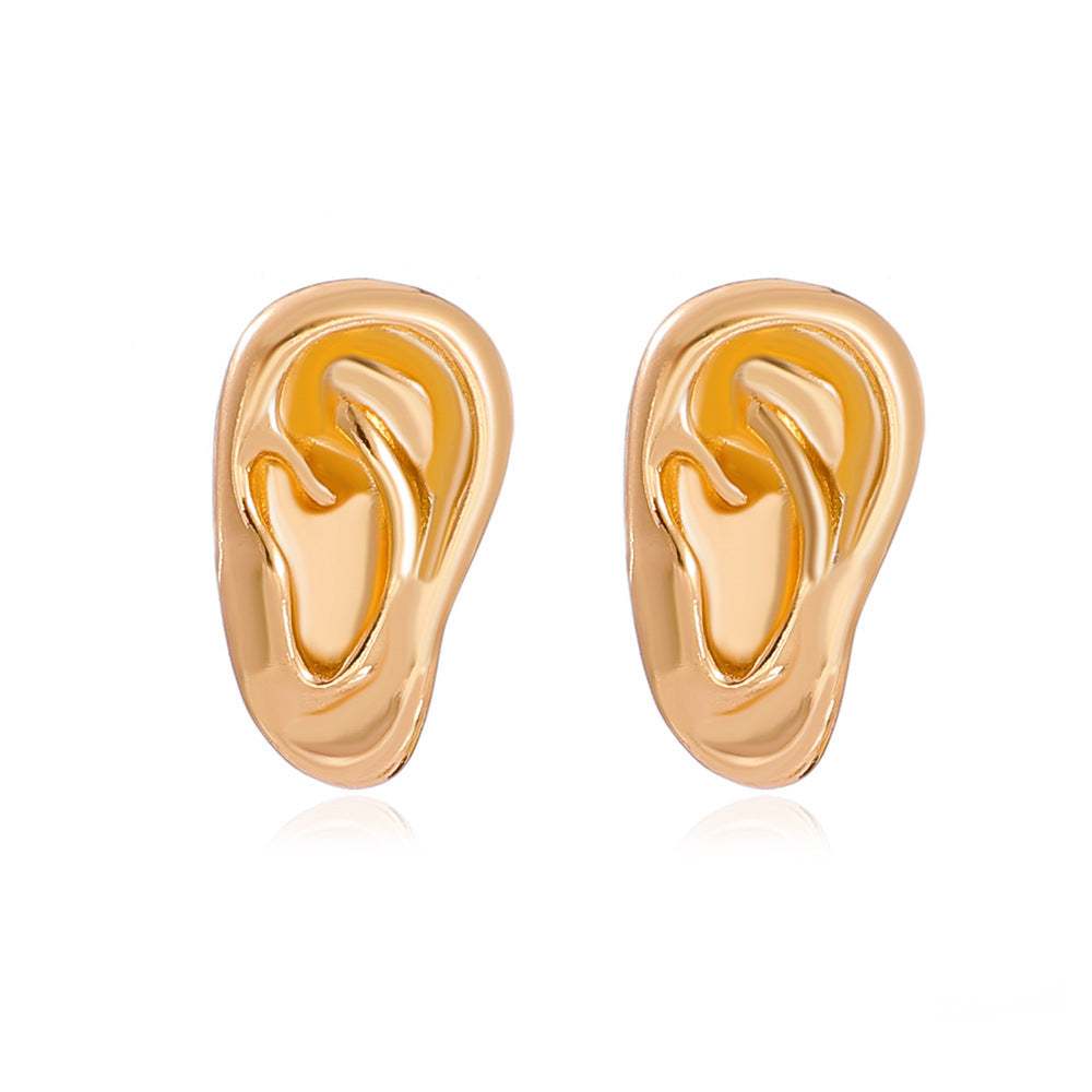 Wholesale  fashion double alloy winding earrings