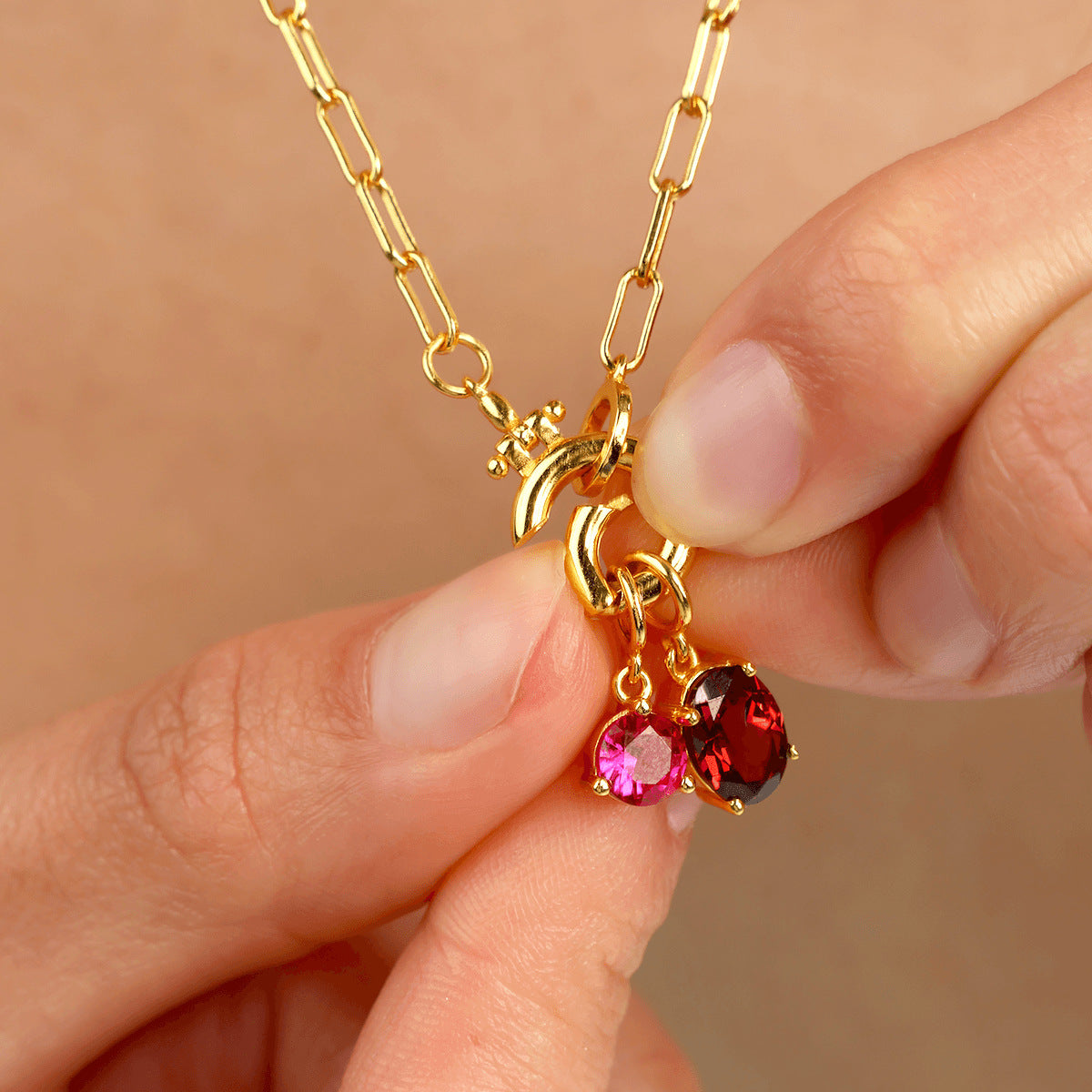 Wholesale DIY December Birthstone Pendant  Stainless Steel Vacuum Pendants