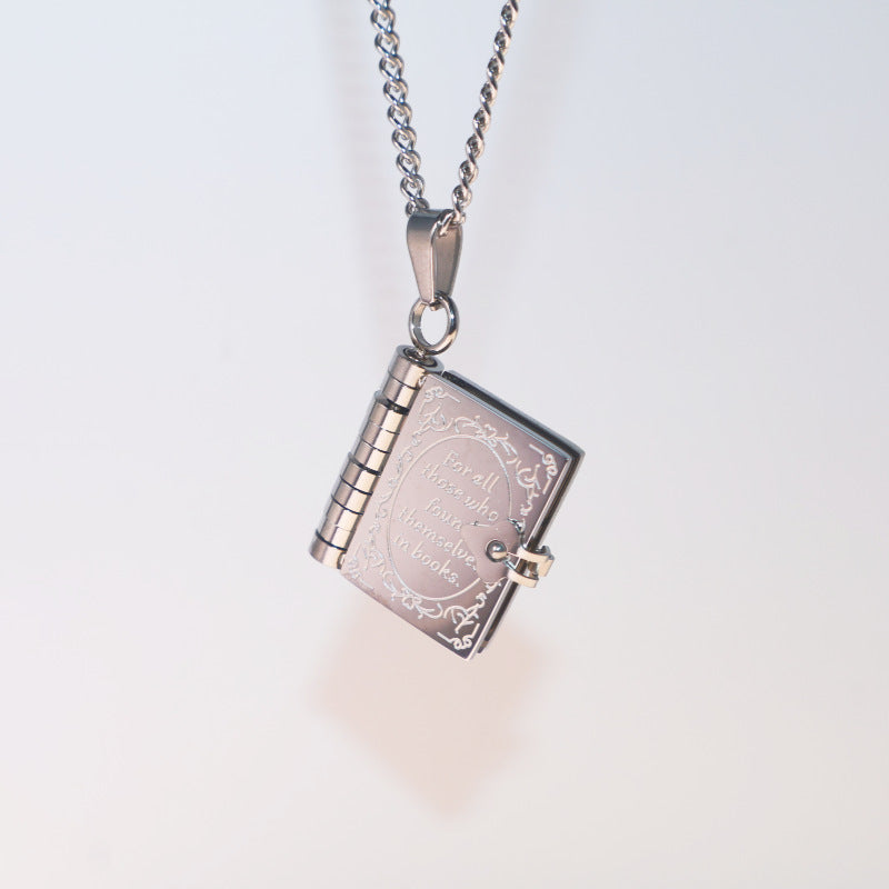 Wholesale Stainless Steel Flying Pigeon Love Letter Envelope Necklace