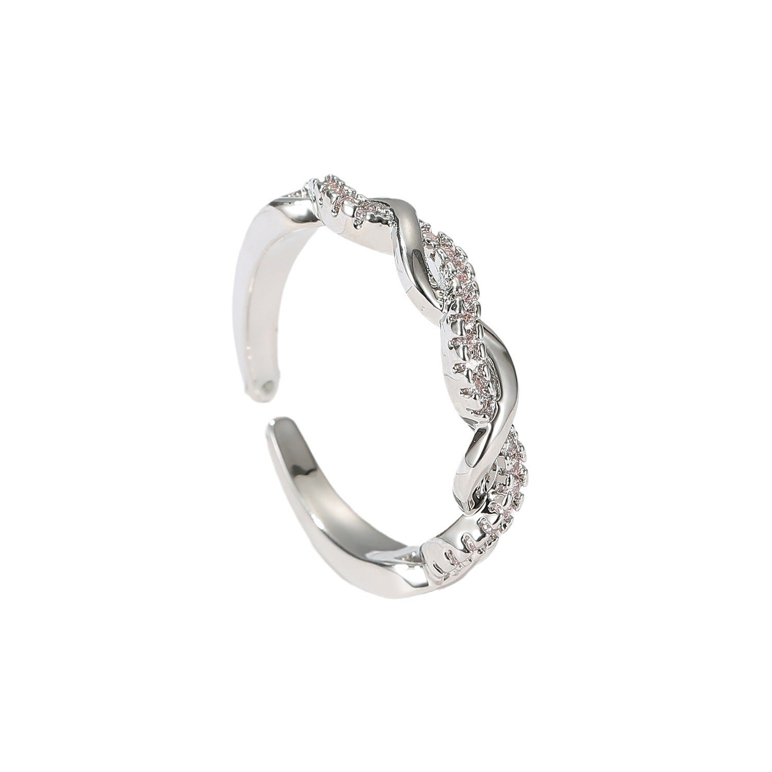 Wholesale Cross Stacked Ring  Elegant Index Finger Ring