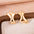 Wholesale Real gold plating irregular three-dimensional geometric earrings