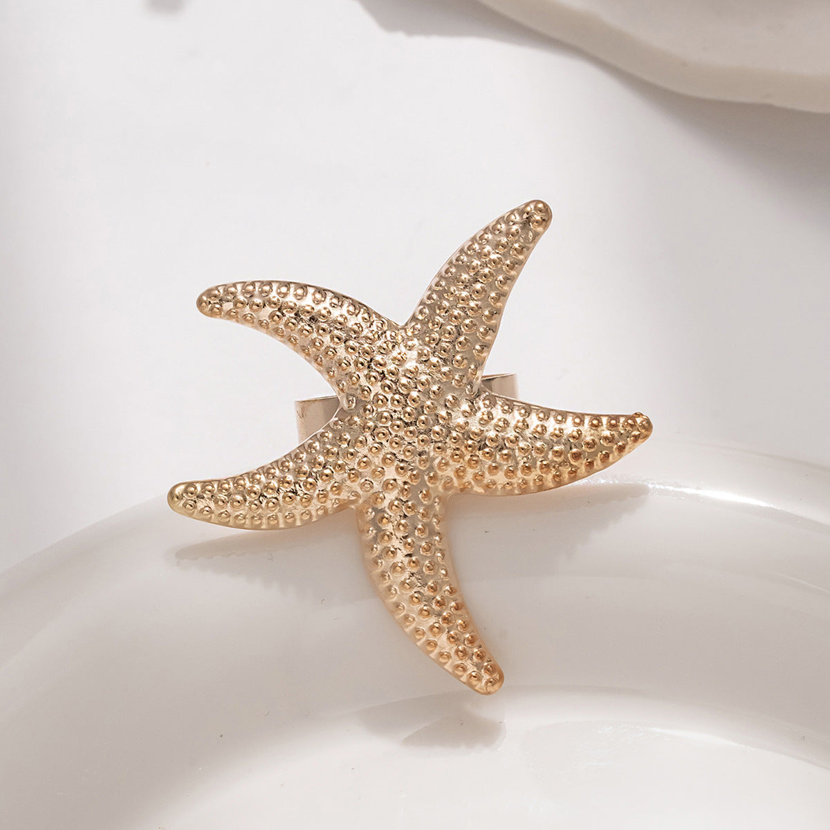 Wholesale Starfish Pearl Ring suit