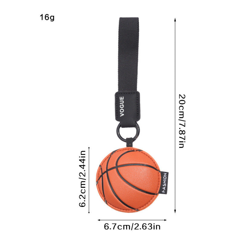 Wholesale Trendy Sports Ball Leather Bag Charm Keychain For Women S Handbag Decoration Everyday Gift