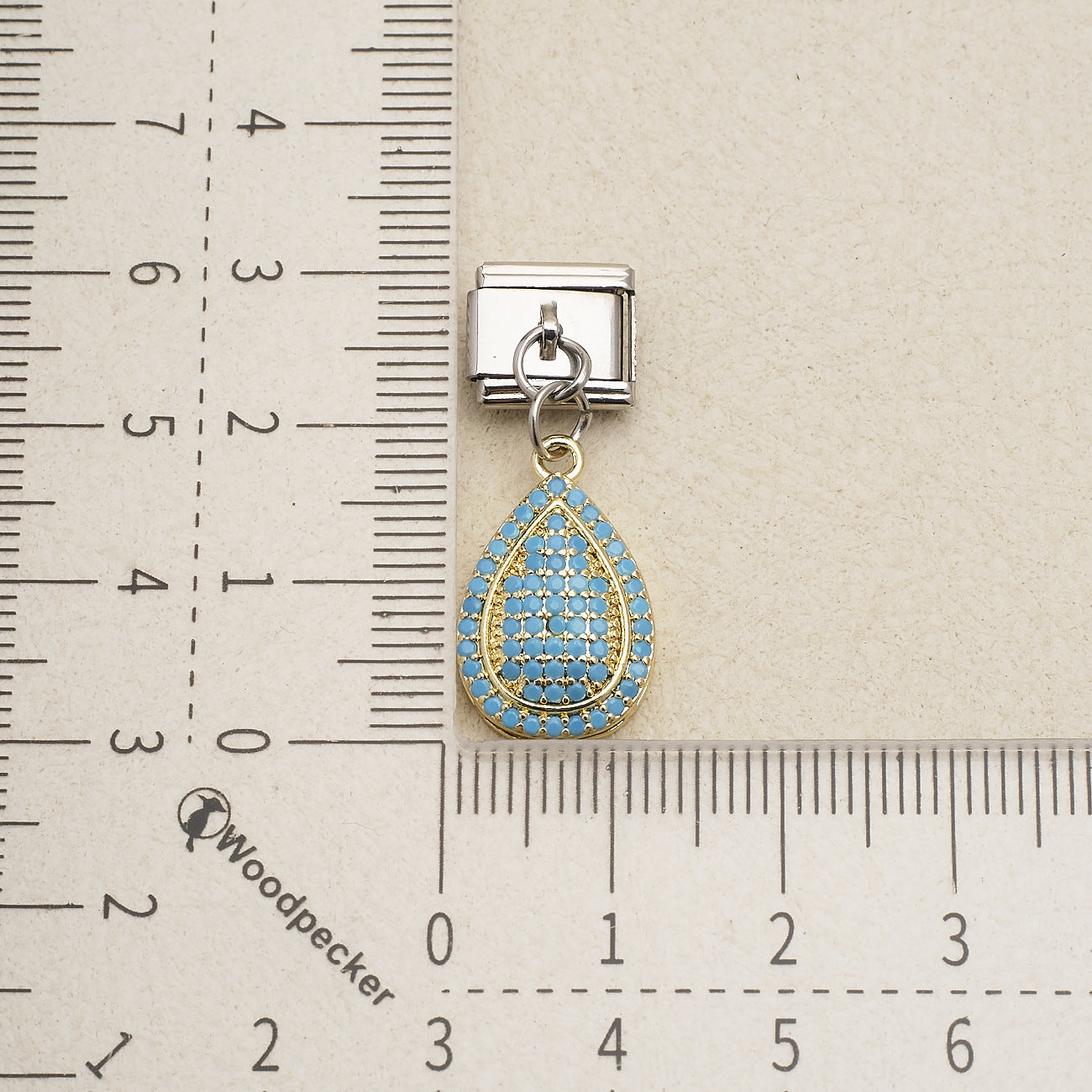 Wholesale Stainless Steel Electroplated Light Blue Heart Sun Seahorse Charm Bracelet DIY Fashion Accessory Gift