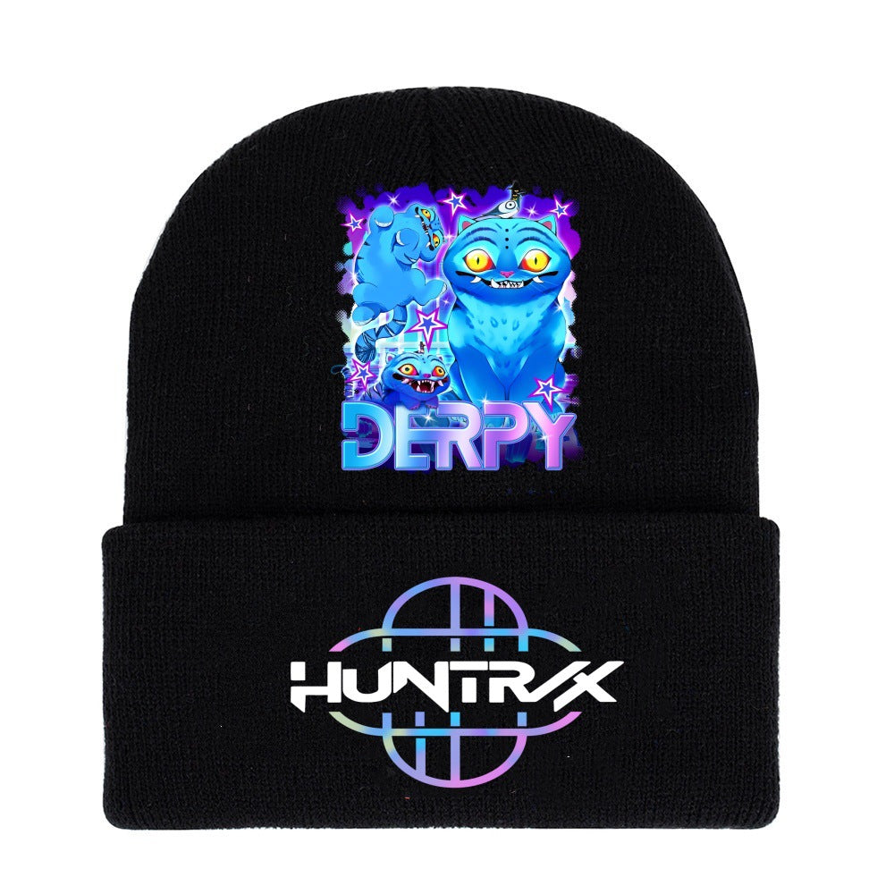 Wholesale kpop anime cartoon knitted hat Beanie