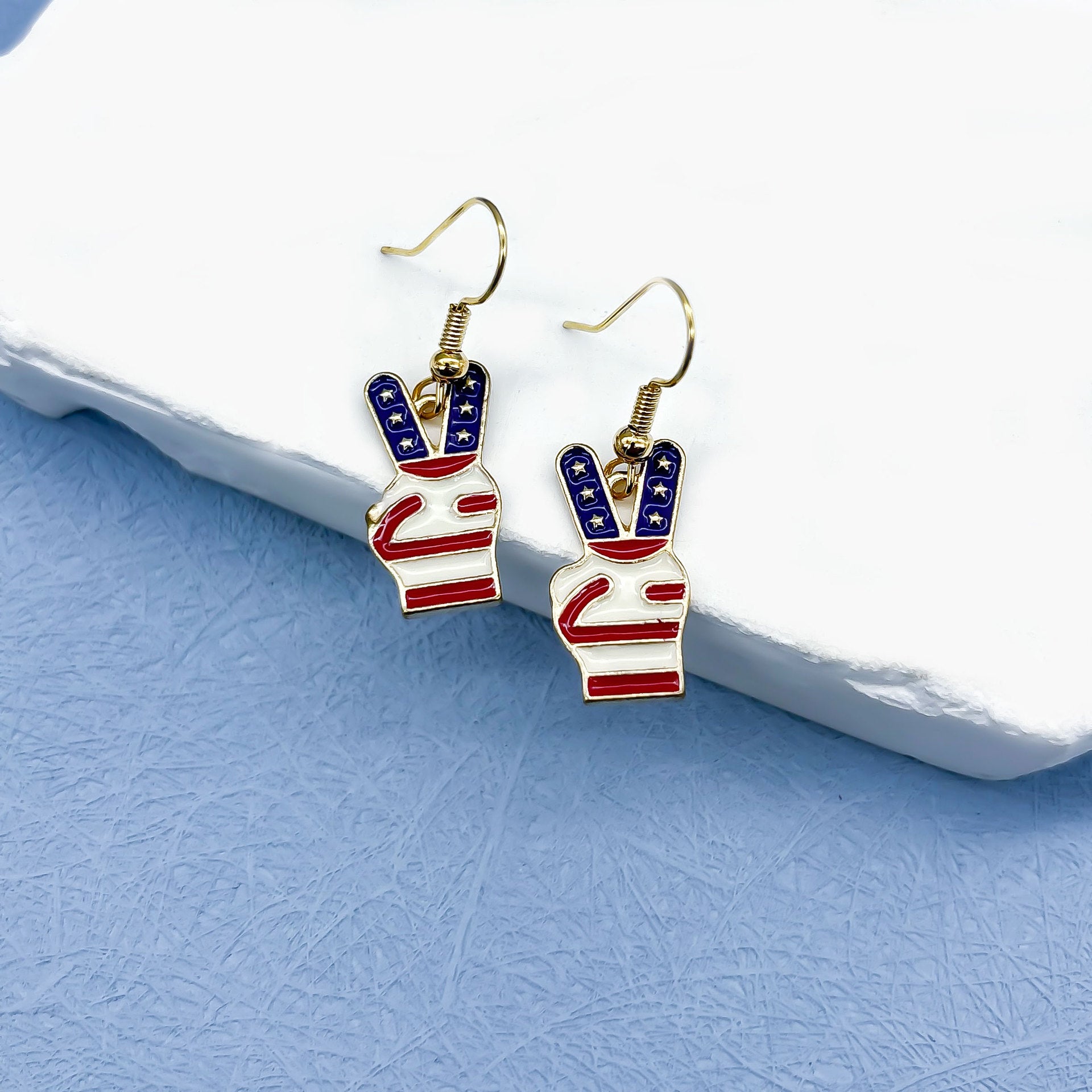 Wholesale Several Zinc Alloy Long Earrings for Independence Day